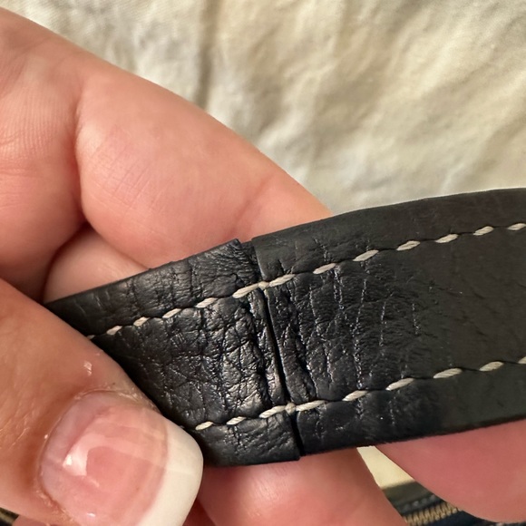 Kate Spade Black Pebble Leather Satchel Bag Shoulder Hobo Purse - Picture 3 of 9